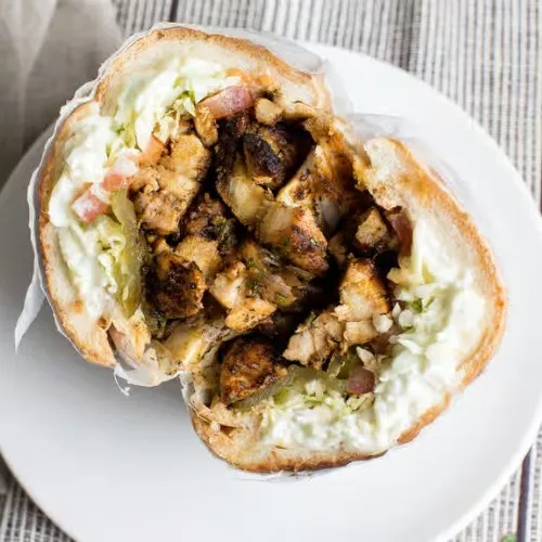 Spicy Blackened Chicken Po' Boy