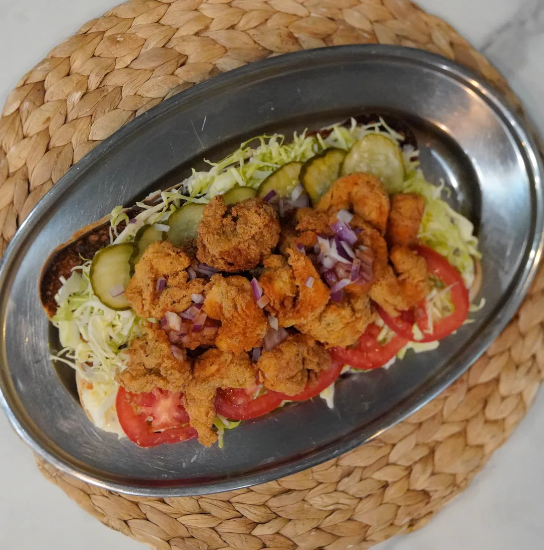 Popcorn Shrimp Po' Boy
